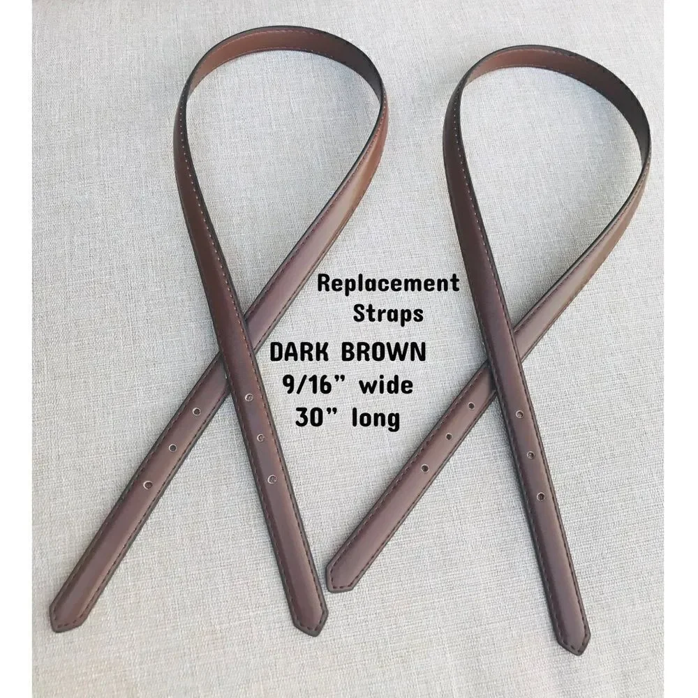 Replacement Straps DARK CHOCOLATE SMOOTH LEATHER